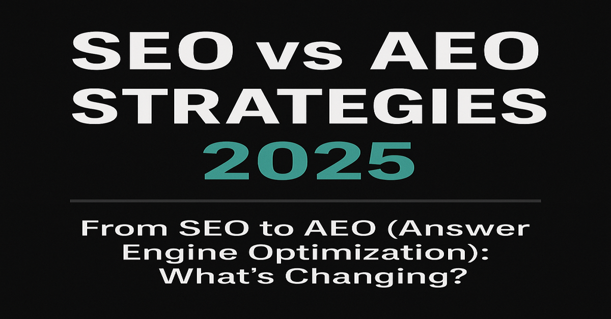 SEO vs AEO strategies 2025